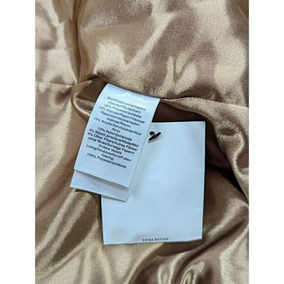 DKNY Women's Plaid Maxi Belted Notch Collar Coat Size M (MSRP $350) - Picture 8 of 9